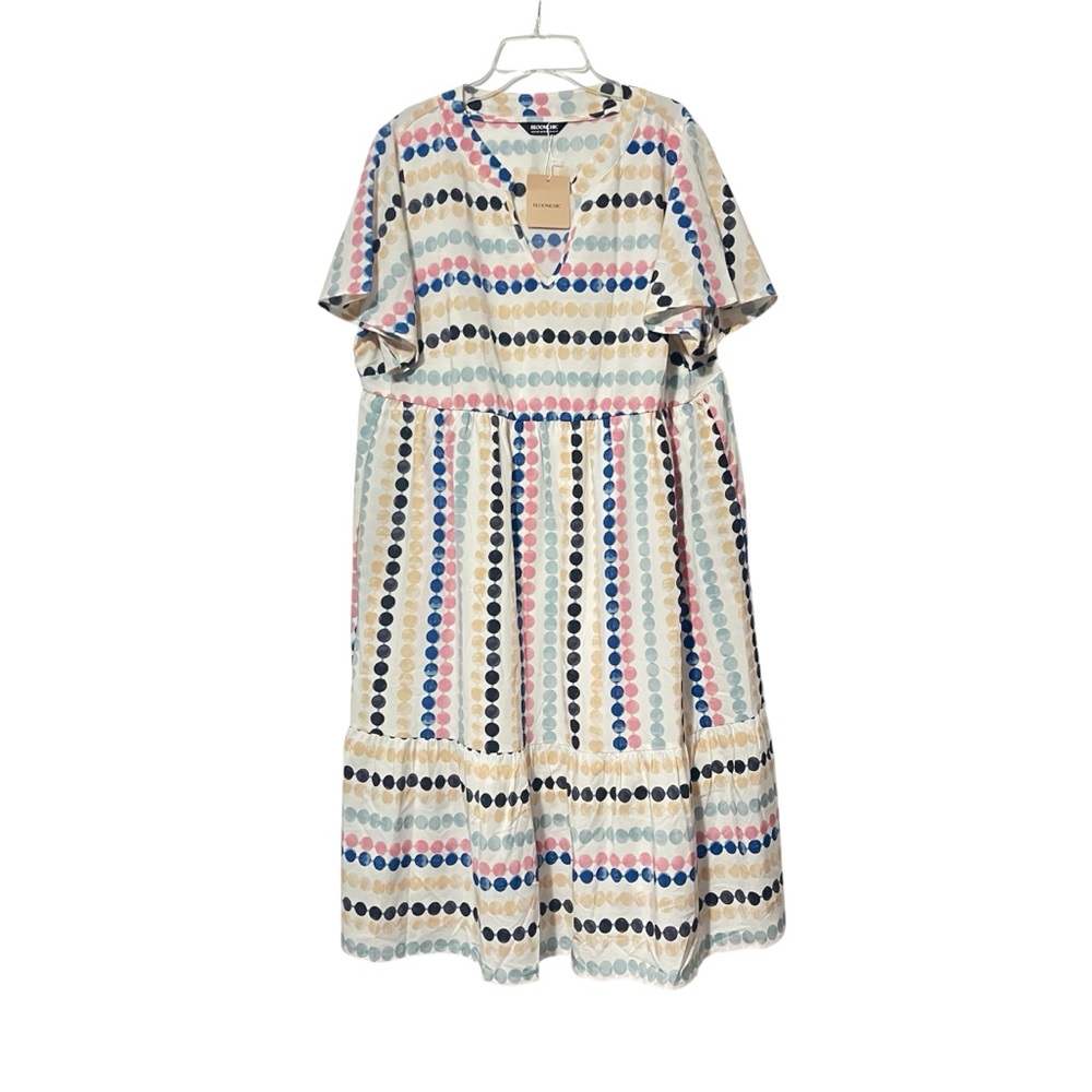 NWT Bloomchic size 14-16 US women’s striped dress